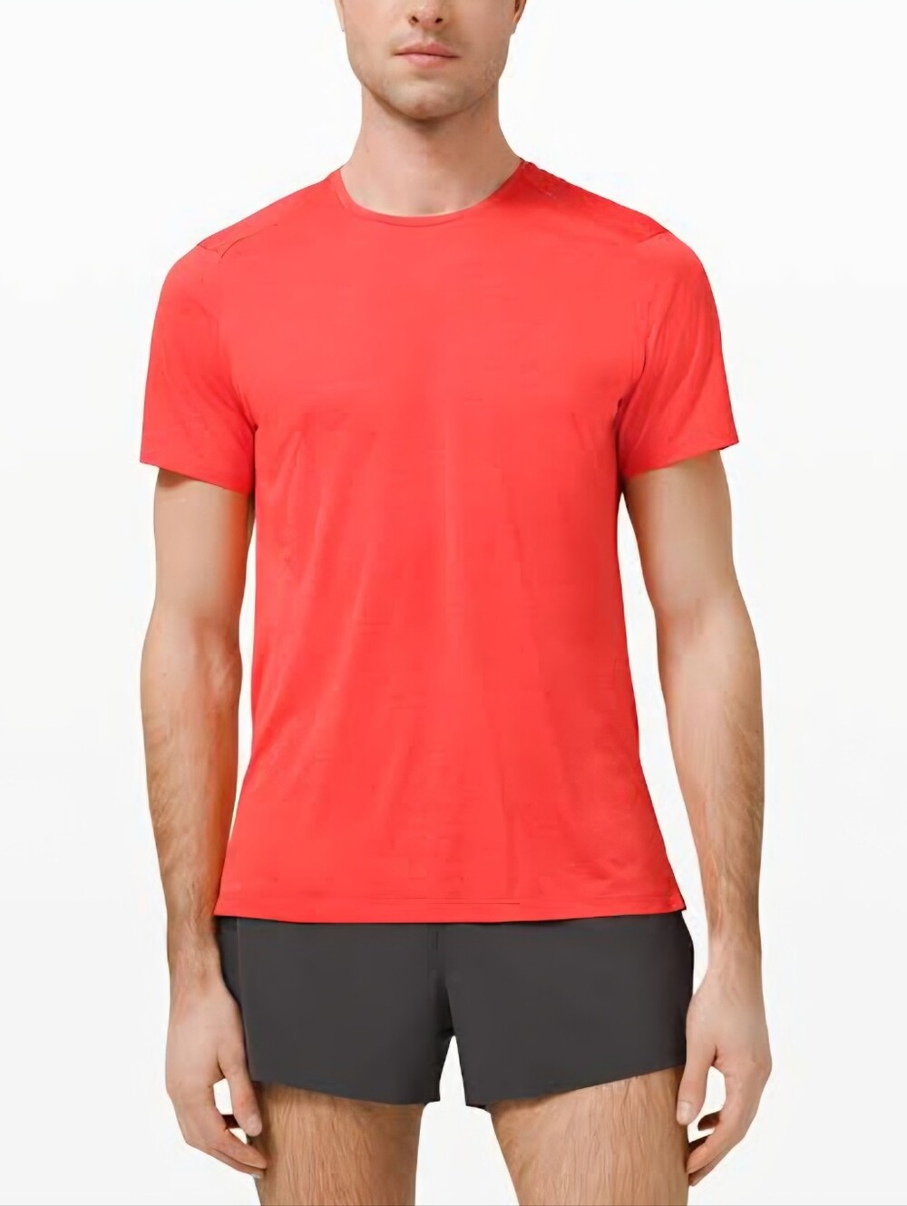 Lululemon Fast and Free Men's Coral Athletic Short Sleeve Shirt Medium